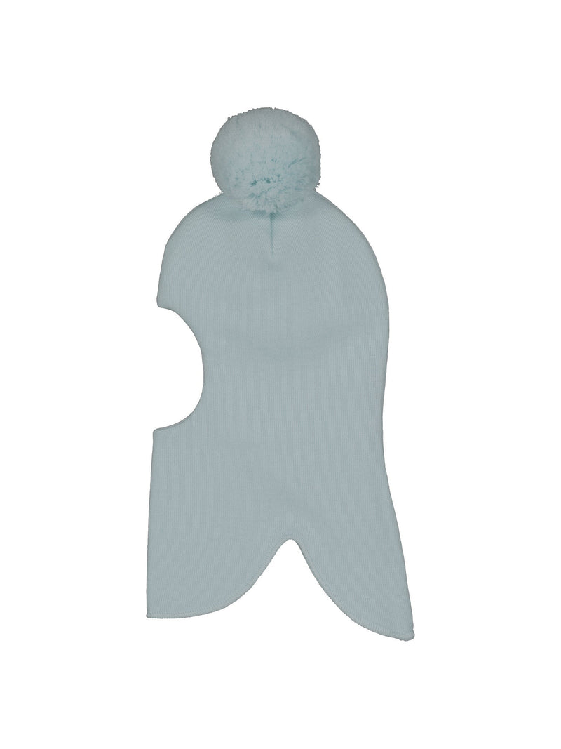 Balaclava with pompom, Light Blue