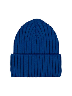 Rib beanie, Deep Blue