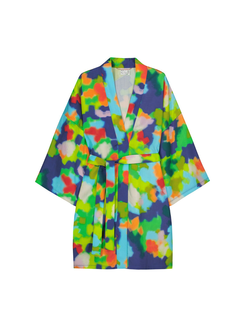 Flowerfield Tencel kimono jacket, adults