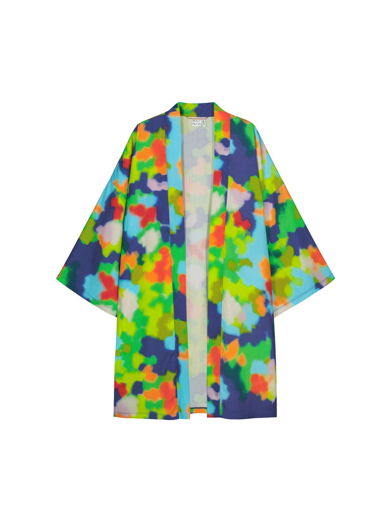 Flowerfield Tencel kimono jacket, adults