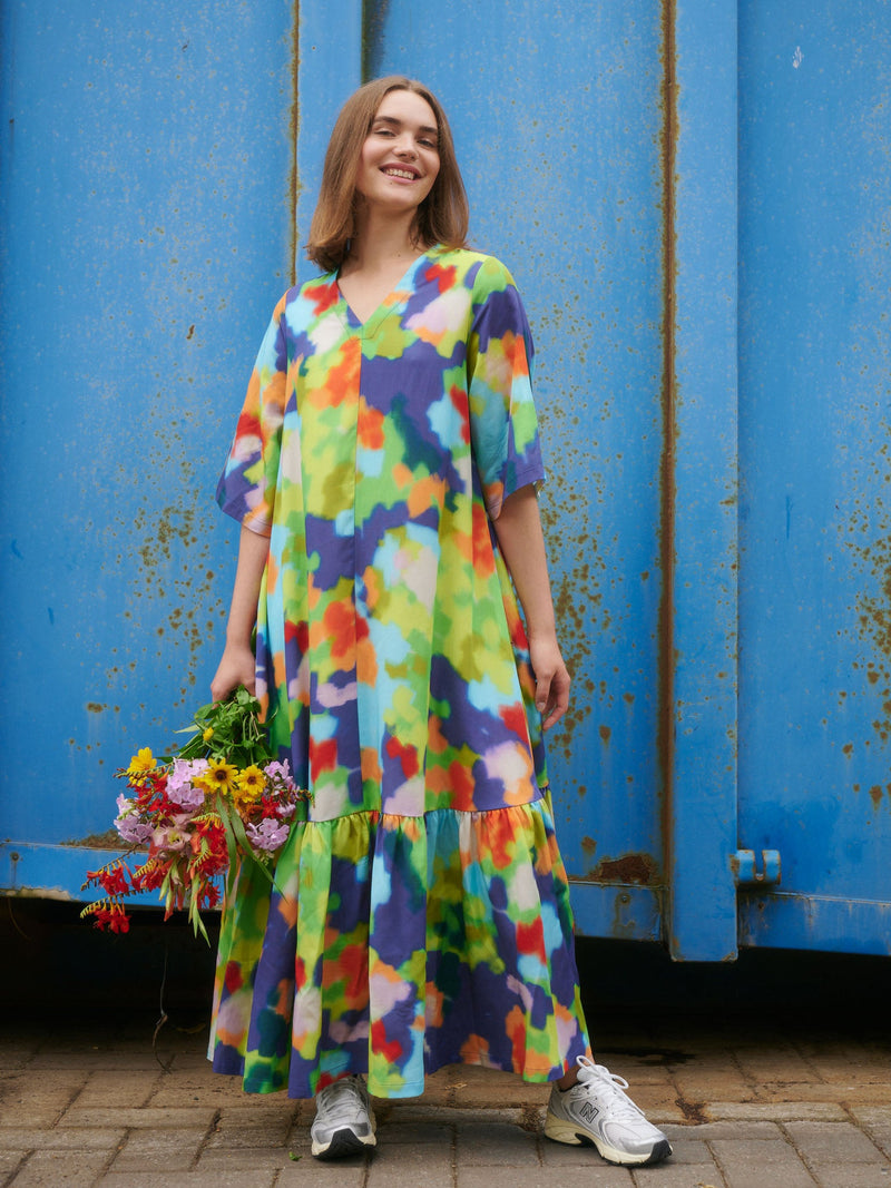 Flowerfield Tencel maxi dress, adults